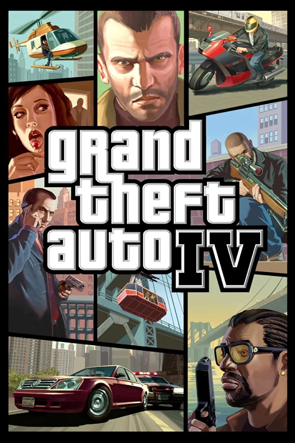 Ảnh bìa chính thức của game Grand Theft Auto 4 (GTA 4)