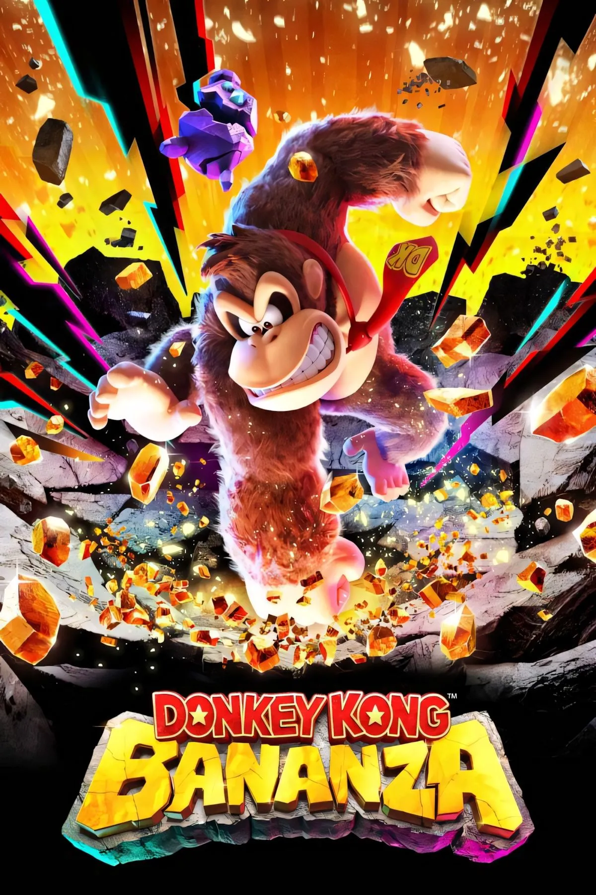 Artwork chính thức của game Donkey Kong Bananza.