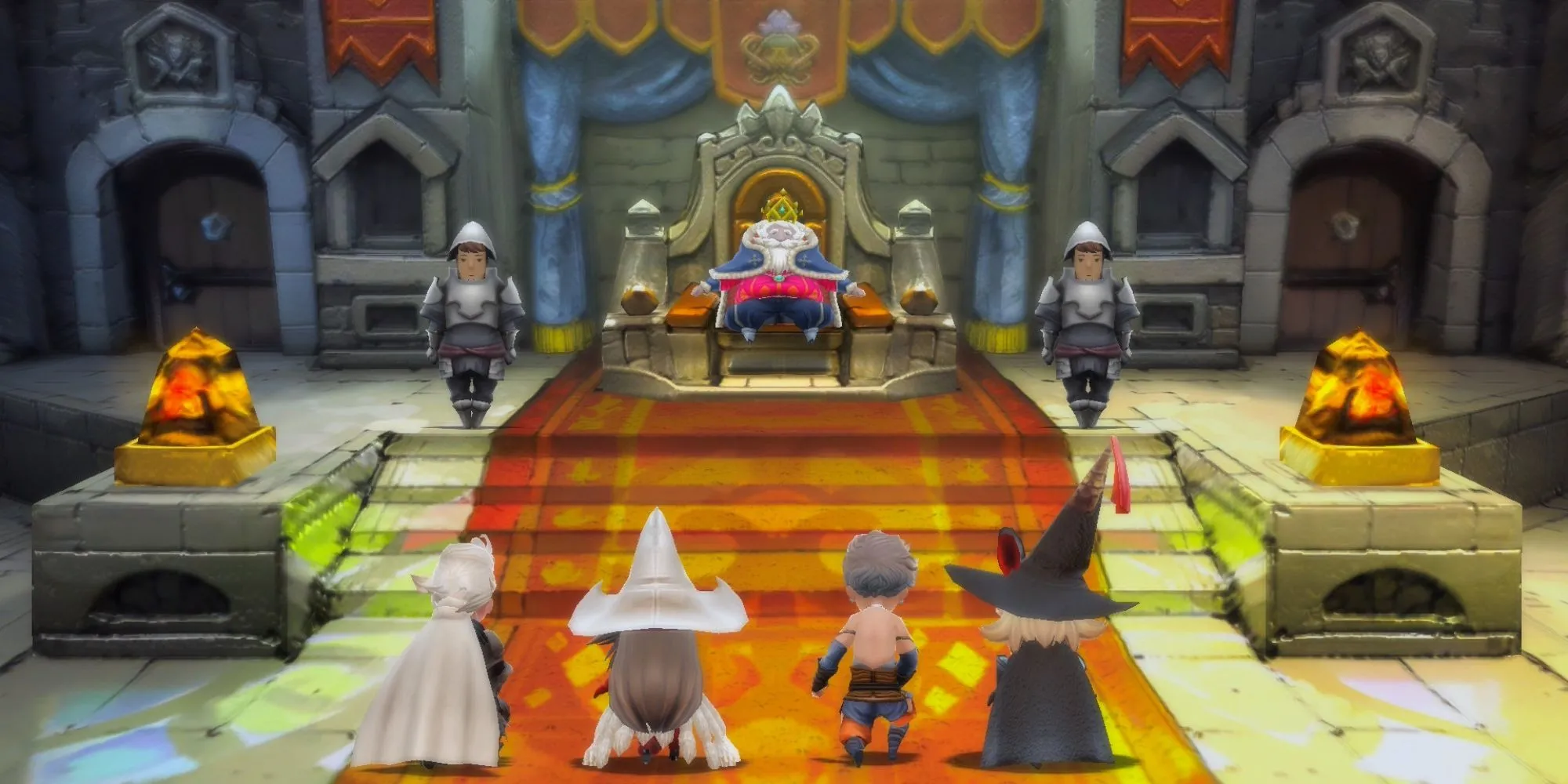 Cảnh cắt trong Bravely Default HD Remaster trên Nintendo Switch 2