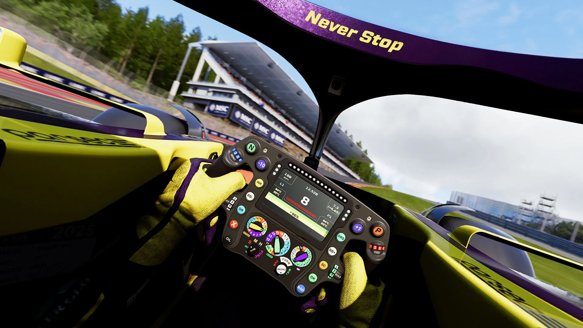 Chất lượng đồ họa môi trường và hiệu ứng ánh sáng trong gameplay F1 25