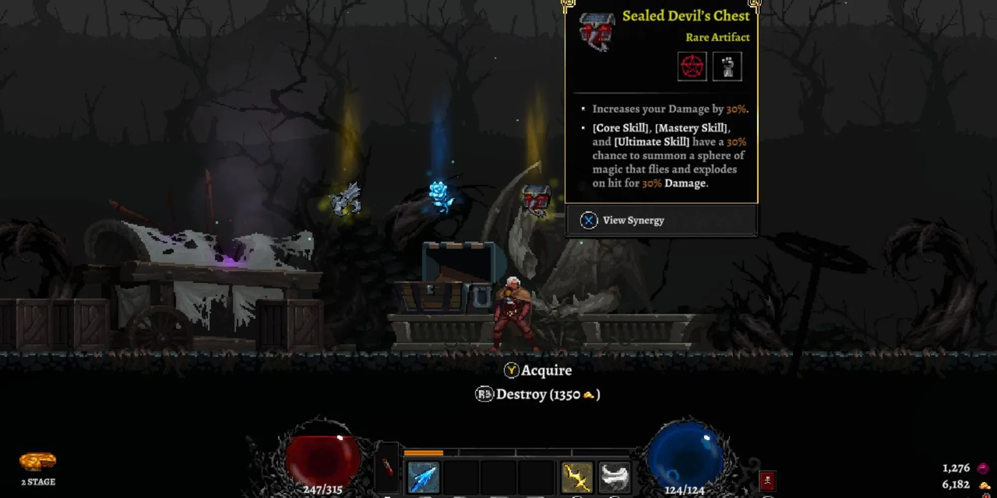 Giao diện Artifacts trong Dragon Is Dead