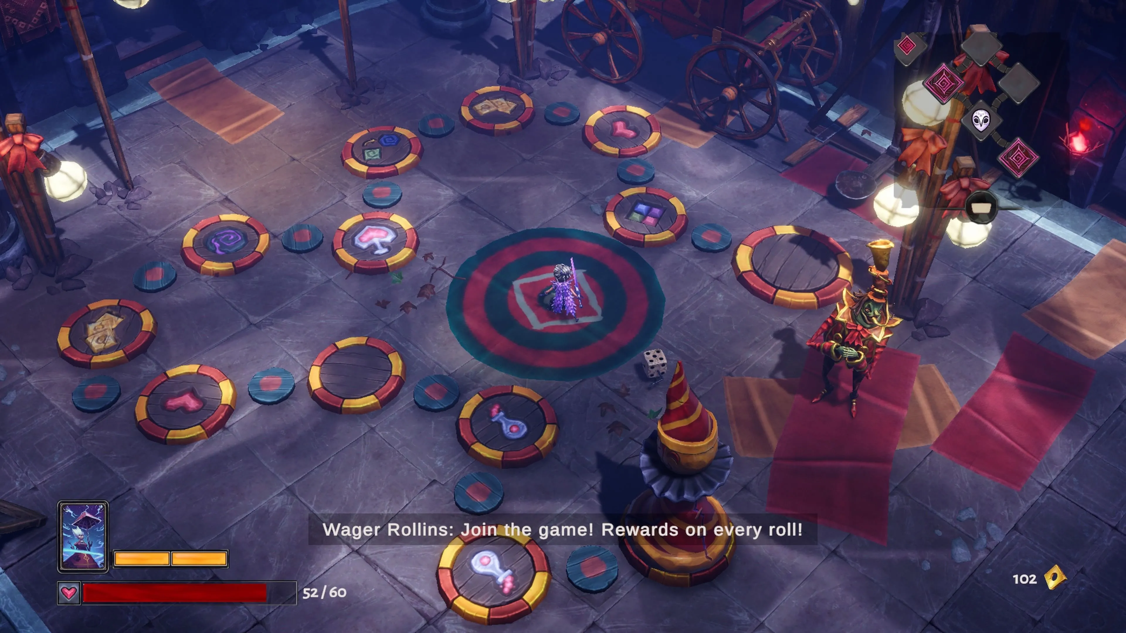 Góc nhìn gameplay chiến đấu trong Lost in Random The Eternal Die