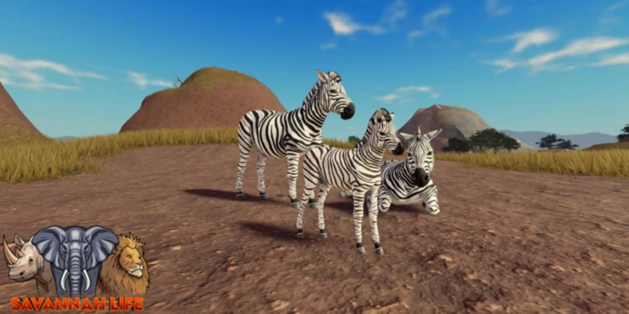 Hình ảnh các loài động vật hoang dã tại vùng thảo nguyên rộng lớn của game Savannah Life.
