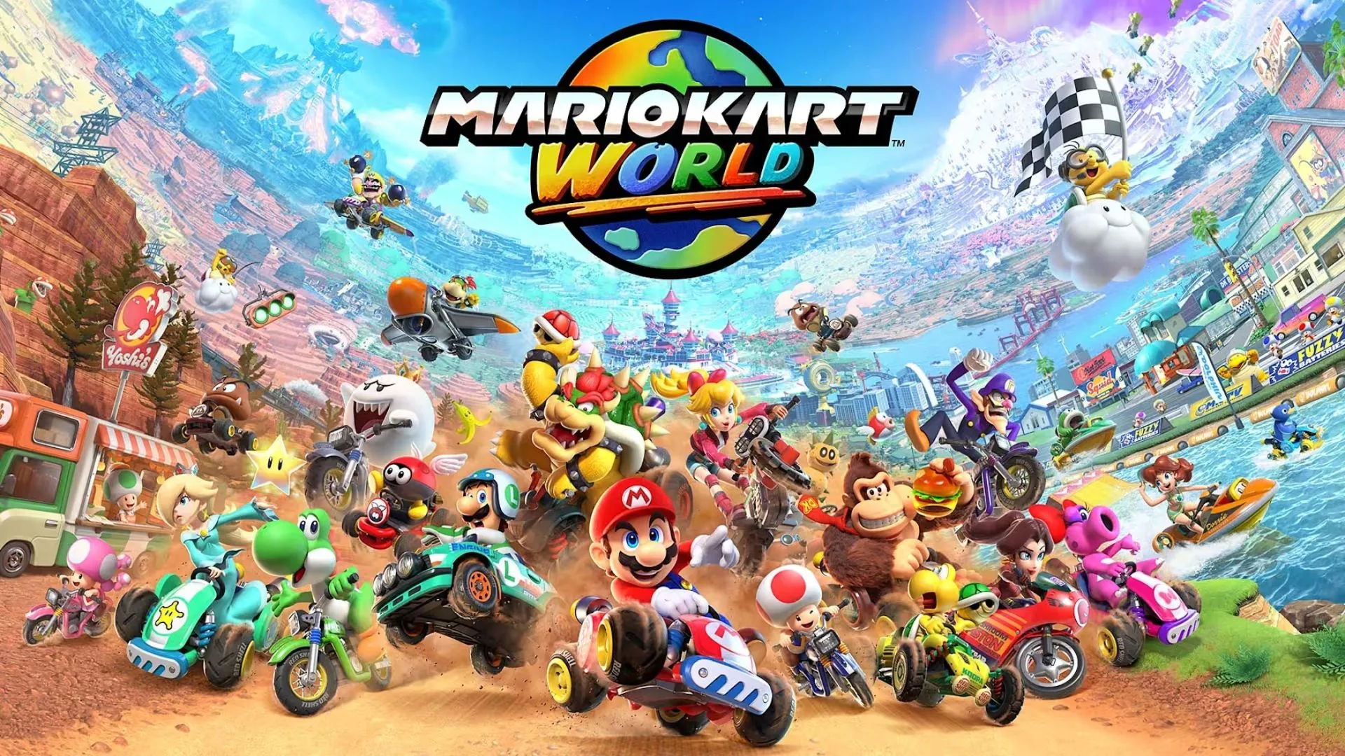 Hình ảnh gameplay game Mario Kart World