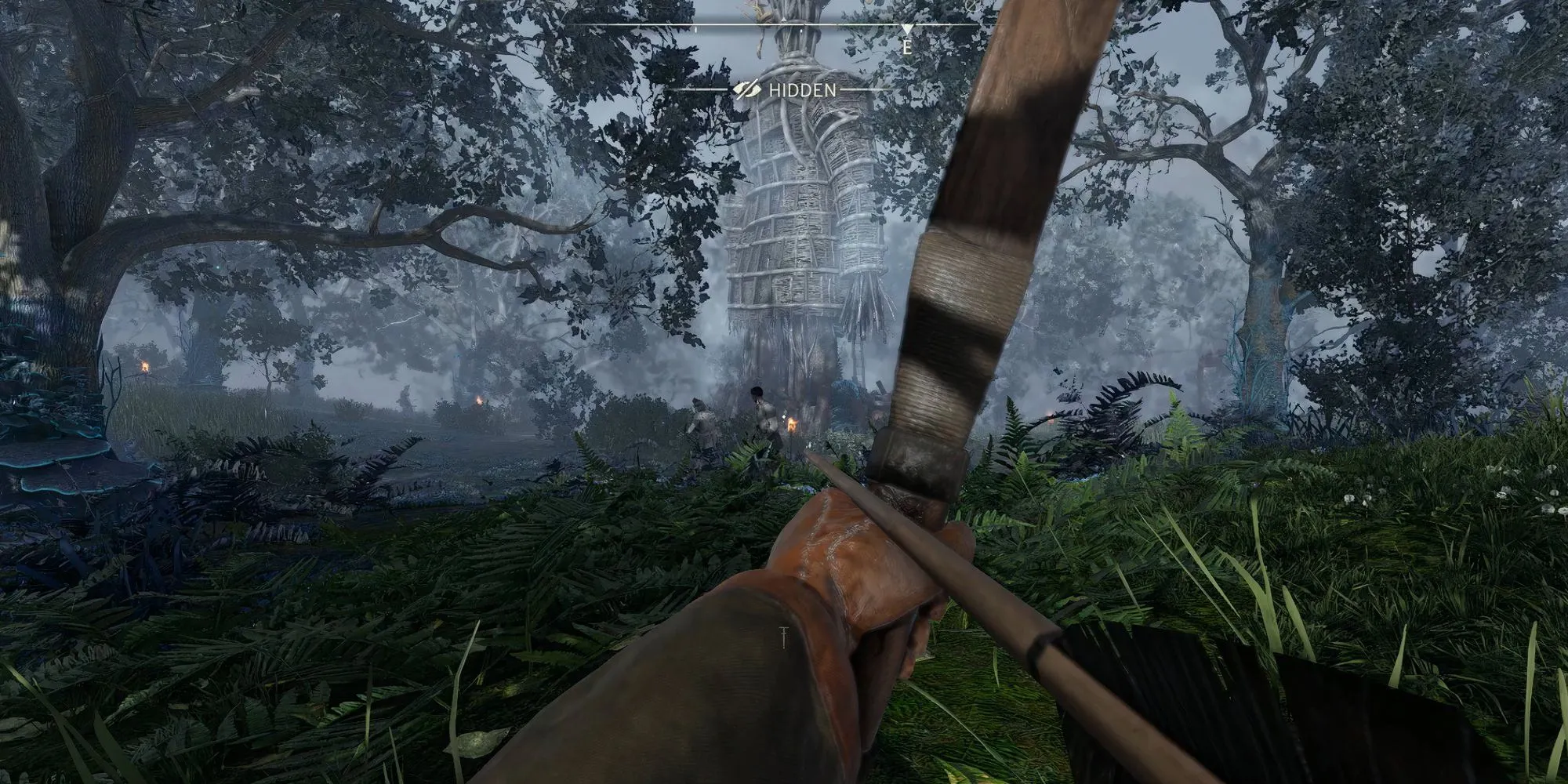 Hình ảnh lối chơi lén lút (stealth combat) trong game sinh tồn Atomfall.
