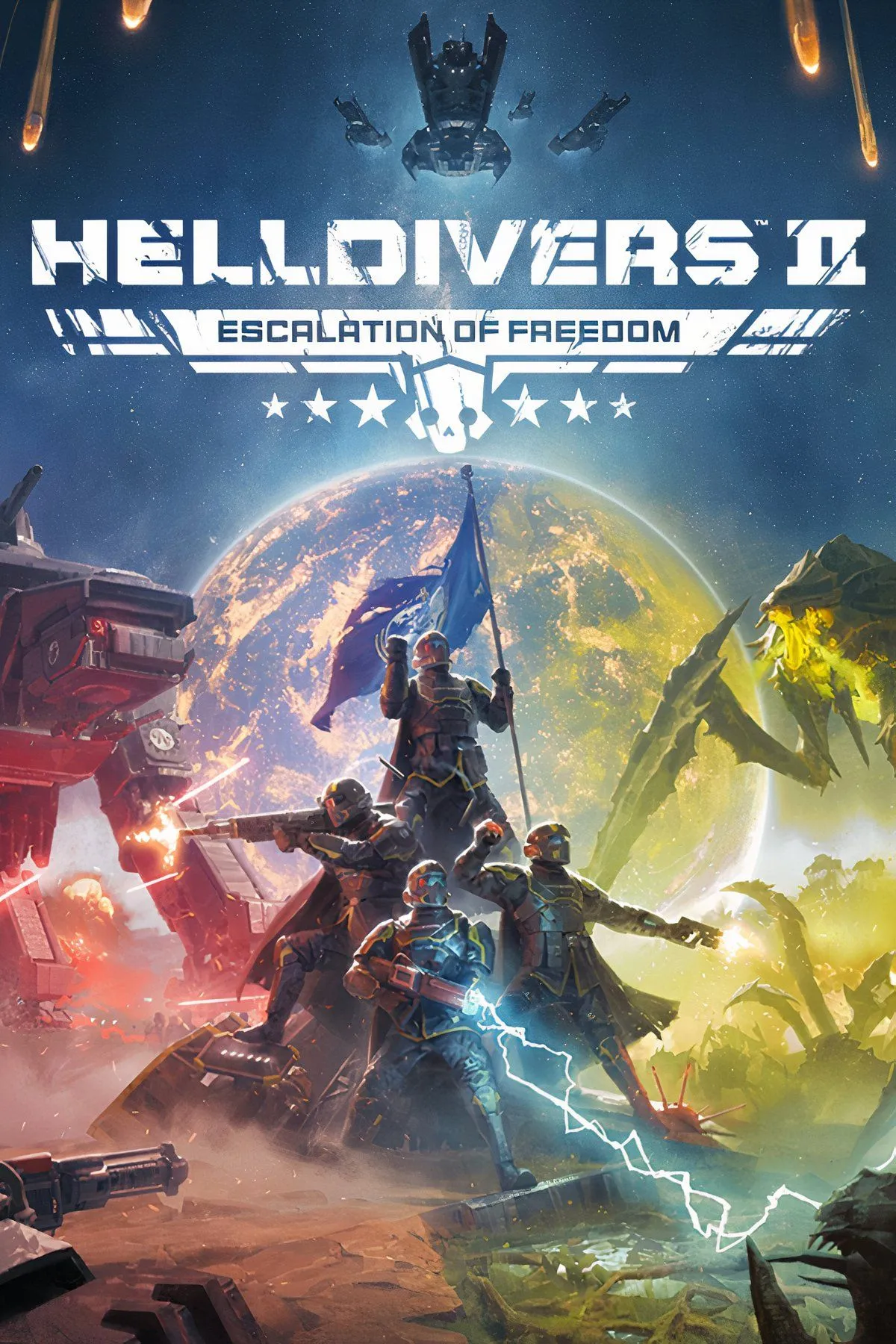 Hình ảnh minh họa Helldivers 2 cùng các chiến binh Helldivers
