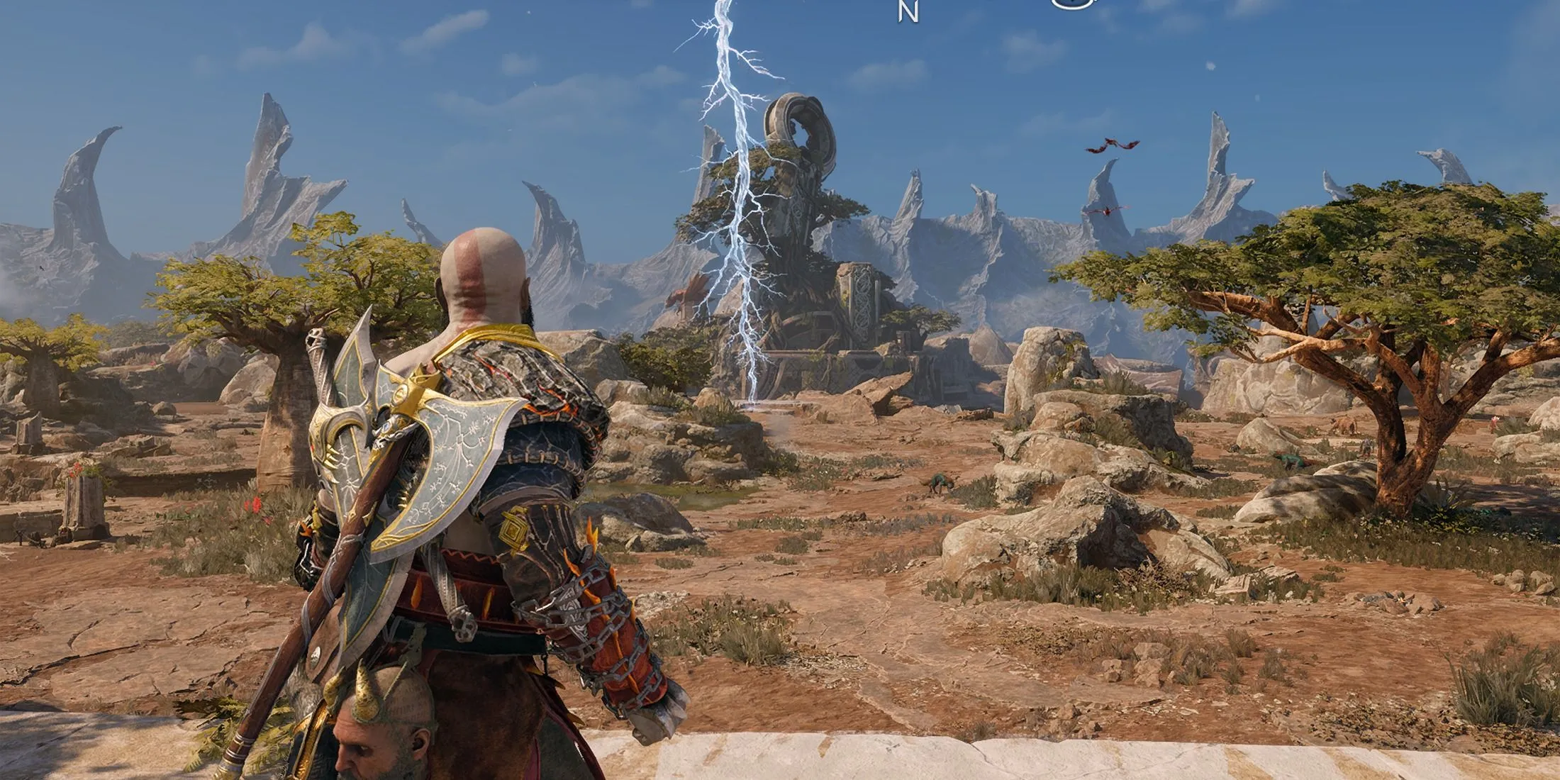 Khung cảnh ngoạn mục tại Vùng Miệng Núi Lửa The Crater trong God of War Ragnarok