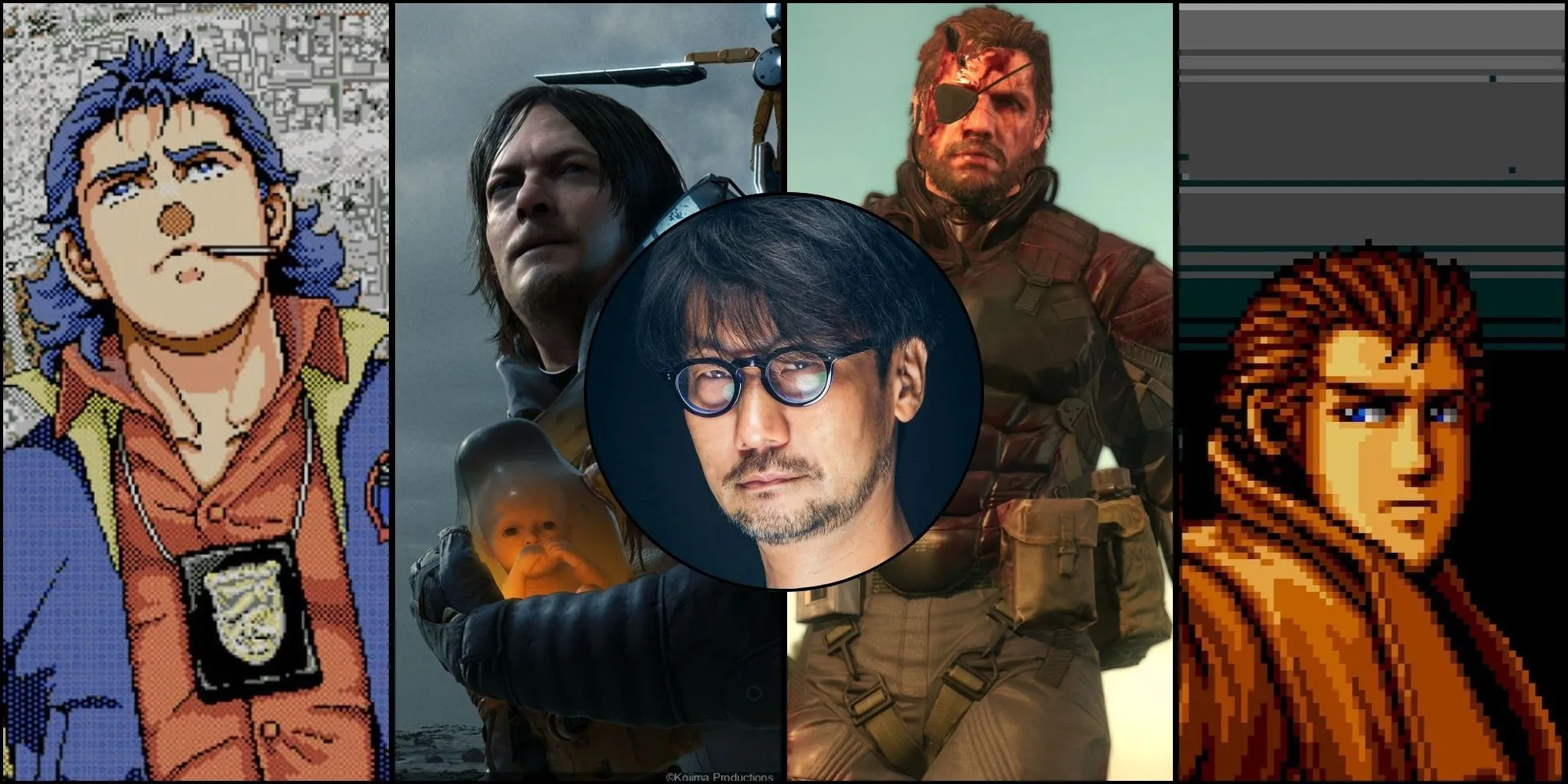Mô tả hình ảnh Death Stranding 2 và Death Stranding 1 trên cùng một khung hình, thể hiện sự phát triển đồ họa giữa hai phiên bản.
