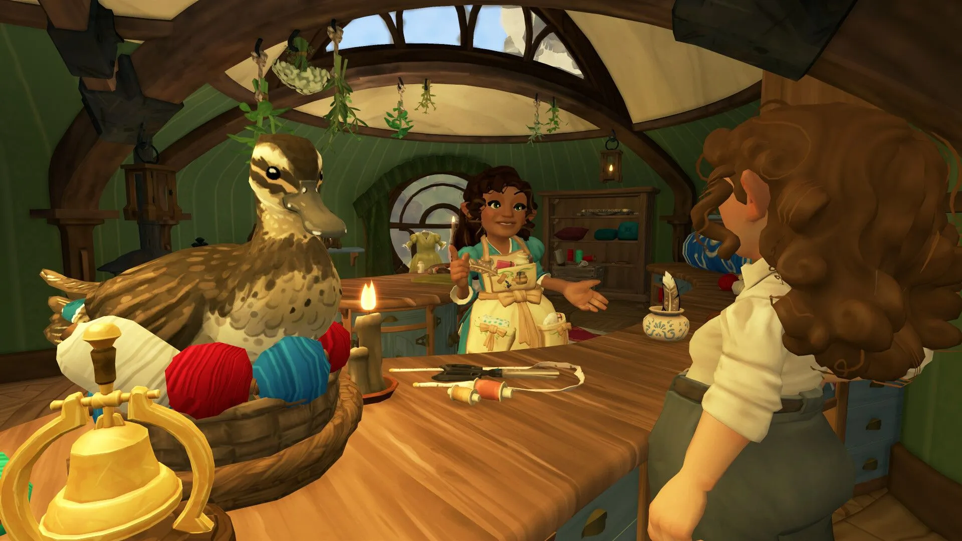 Người Hobbit làm vườn trong Tales of the Shire.